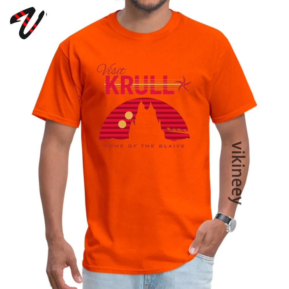 Casual Design Crew Neck T Shirts Summer/Fall Tops &amp;amp; Tees Short Sleeve for Men Rife 100% Cotton 3D Printed T-Shirt I Know Its Only Rock n Roll But I like it 3 6496 orange