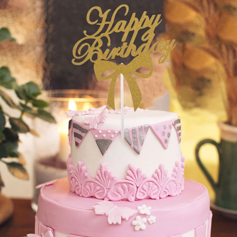 1 шт. многоцветный кекс торт Топпер С Днем Рождения флажки для торта для семьи день рождения приборы для декорации выпечки