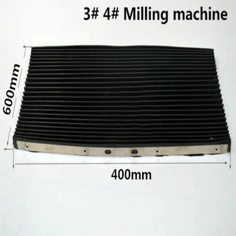 Milling Machine Cover Bridgeport Milling Machine Part Accordion Type Way Mill Rubber Cover 400*600 Lathe Machine CNC Milling 1Pc