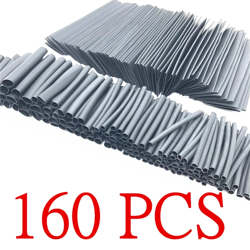 160PCS Wärme Schrumpfen Rohre Kabel Ärmeln Protector Pc Schläuche Verpackung Heizung Schutz Für Wickel Drähte Anschluss Kit Schläuche