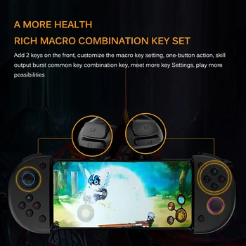 

Cool Game Handle Black Telescopic Type C Sensitive Portable Type C Fast Charging Sensitive Buttons Design Black For Phone