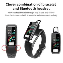 Bluetooth IP67 браслет вызова давление синхронизация вызова дисплей Мульти спортивный режим смарт Беспроводные наушники# W1