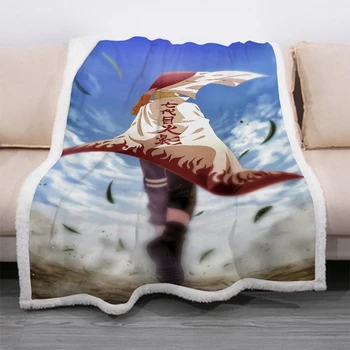 

Anime Naruto 3D Printing Plush Fleece Blanket Adult Fashion Quilts Home Office Washable Duvet Casual Kids Sherpa Blanket 07
