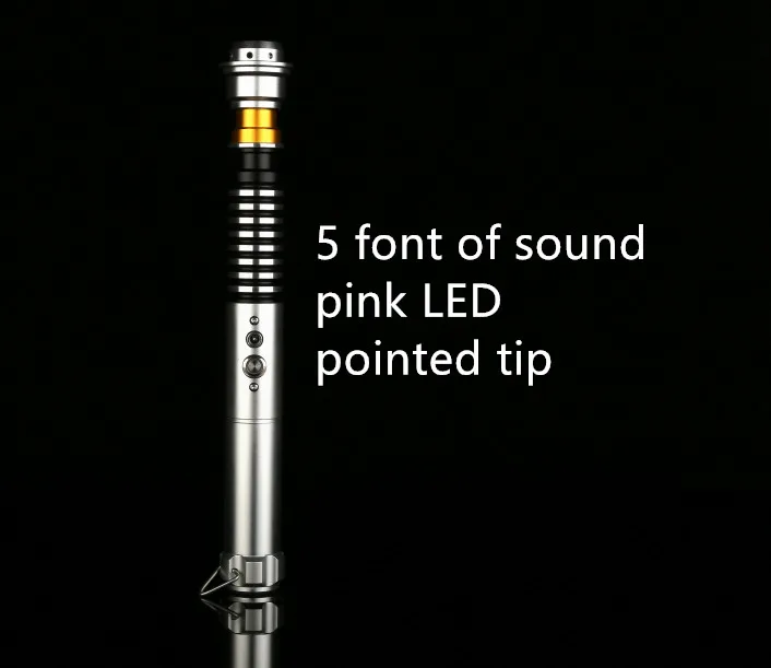 Металлический световой меч Yanqing 3 для светового меча, A2 cyanrain, Luke Skywalker Lightsabe of Star the Wars - Цвет: pinkled pointedtip