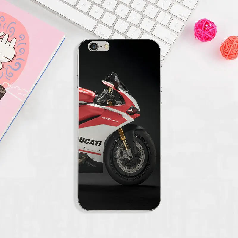image 10 Горячая Ducati Логотип Мото мягкий Силиконовый ТПУ чехол для мобильного телефона Чехлы для iPhone X 8 8Plus 7 7Plus 6 6S 6plus 6splus 5 5S 5C SE 4 4S - Цвет: image 10