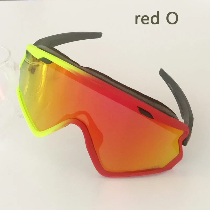 WindJackete o Брендовые мужские солнцезащитные очки для верховой езды, зеркальные лыжные очки, очки для велоспорта, очки для спорта на открытом воздухе, 9418 prizm box - Цвет: 9418-redGreed