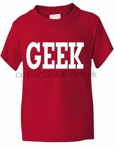 Забавная детская футболка Geek для мальчиков и девочек подарок на день рождения |