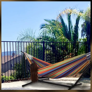 

Garden Hammock Chair Camping Hammocks With Space Saving Steel Stand Includes Portable Carrying Case Outdoor Furniture Hamaca