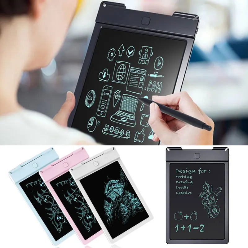 Efex Intelligence 4 цвета доска планшет креативный lcd вручную нарисованный рисунок портативный 9 дюймов один ключ Erasure Memo