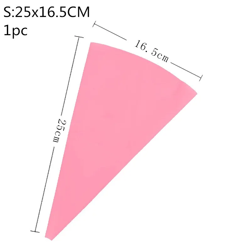 1pc pink S 1 шт/5 шт/100 шт разного размера одноразовый мешок для теста инструмент для выдавливания торта и набор инструментов для выпечки торта - Цвет: 1pc pink S
