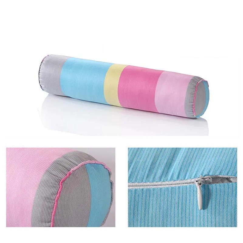 Подушка с бархатной полосой, цилиндрическая кровать, спальный диванная подушка под спину, Съемный и моющийся бойфренд, яркий цвет - Цвет: lint 5