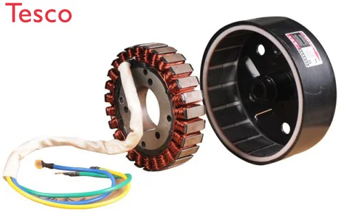 Electric car gasoline extender generator stator pole coil 27 copper rotor temperature 48V to 72V battery 3000w 5000w | Инструменты