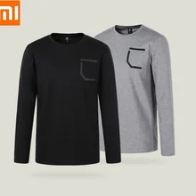 Xiaomi youpin ULEEMARK стильный повседневный мужской удобный, вокруг шеи с длинными рукавами футболка влагопоглощающая мягкая толстовка