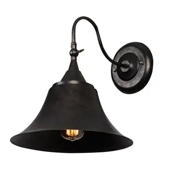 

Vintage Creative Wall Lamp Decorative Iron Trumpet Wall Light Corridor Lamp For Home Bar Hotel Cafe Restaurant (With Light Bulb)