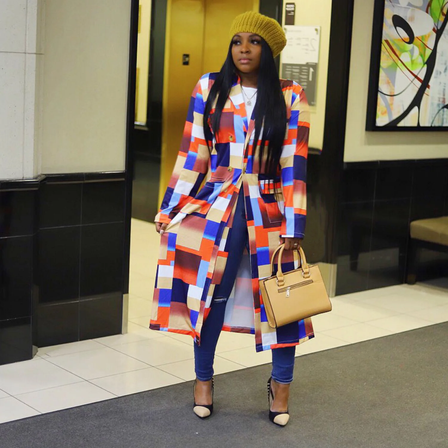 Manteau Africain à Longues Manches, Grande Taille S à 5XL 4