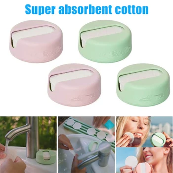 

High Quality 25pcs Super Absorbent Makeup Remover Cotton Puff Cotton Portable Face Washing Pad