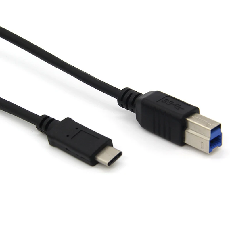 

3ft USB 3.1 USB-C cable Type C Male to USB3.0 B Male Data Cable for Apple Macbook & Laptop hardisk Black