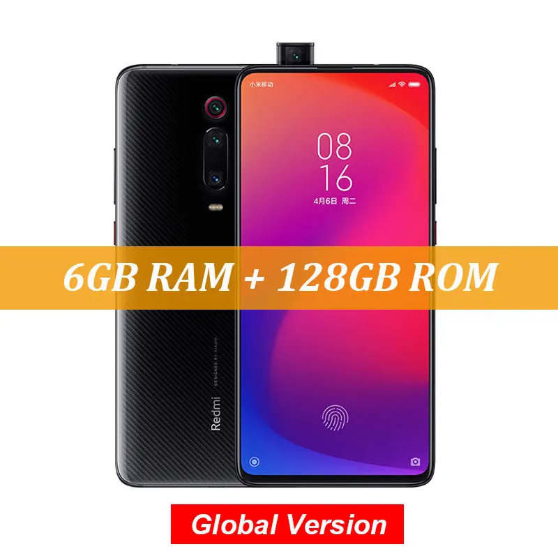 Black 128G Глобальная версия Xiaomi mi 9 T 9 T Red mi K20 6 ГБ 128 ГБ Восьмиядерный процессор Snapdragon 730 6,39 дюймов AMOLED 48MP камера s камера 4000 мАч NFC - Цвет: Black 128G