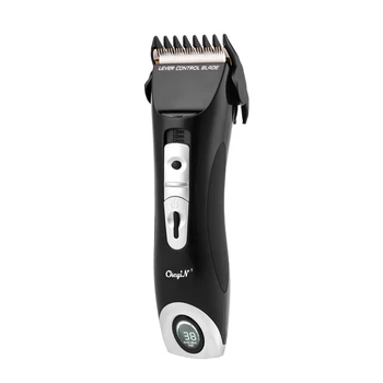 

Corded Cordless Hair Clipper Professional Length Adjustable Hair Trimmer Quick Charge Electric Haircut For Kids Men LCD Display