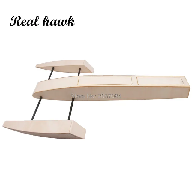 RC Speed Boat 495mm Wooden Sponson Outrigger Shrimp Racing Boat Model Building Kits Radio Remote Control Speedboat 2