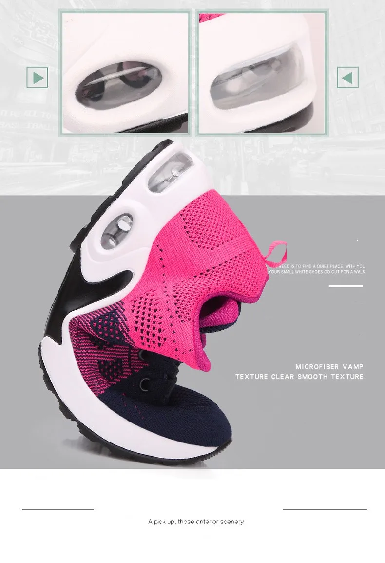 VIP Sneaker Women's Fashion Running Shoes Air Cushion Soft Bottom Tennis Shoes Outdoor Mesh Breathable Sports Shoe