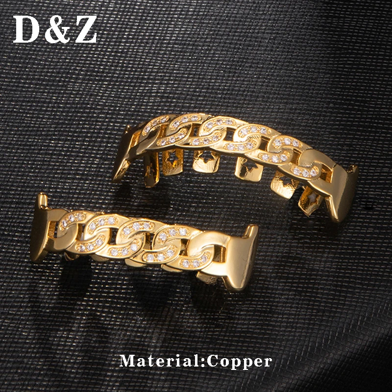 D &amp Z Новинка 2019 микро проложили CZ кубинские звенья цепи форма Grillz для мужчин