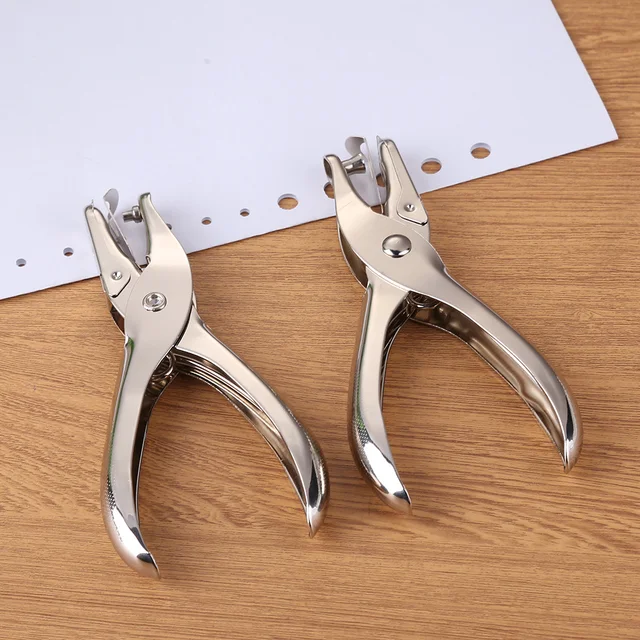 Metal 3mm 6mm Pore Diameter Punch Pliers Single Hole Puncher Hand