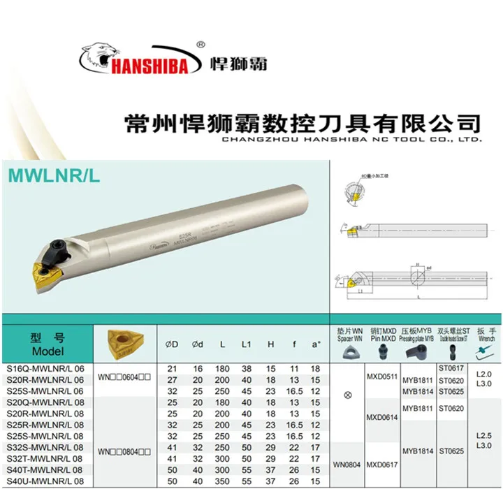 Расточный резак S40U-MWLNR08 держатель инструмента для внутреннего отверстия S40U-MWLNR08 S40T-MWLNL08 MWLNR/L 08 токарный станок давление валик нож CNC модульный комплект
