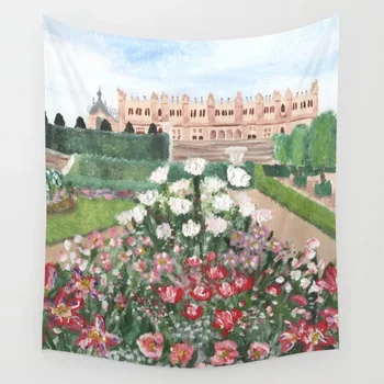 

Versailles Flowers Tapestry Wall Hanging Tapestries Dorm Wall Art Home Decor Traveling Camping Beach Towel Yoga Mat