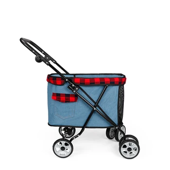 

Pet Stroller Dog Cat Out Small Car Light Folding Cart