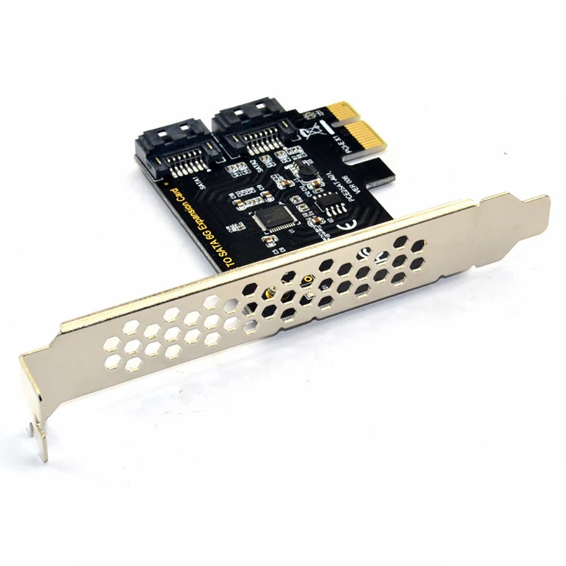 PCI Express SATA 3 плата контроллера, 2 порта PCIe SATA III 6 ГБ/сек. внутренний адаптер конвертер для настольного ПК поддержка ssd и HDD w