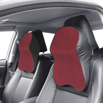 

LEEPEE 3D Memory Foam Car Neck Pillow Adjustable Head Restraint Auto Headrest Neck Support Holder Car Styling