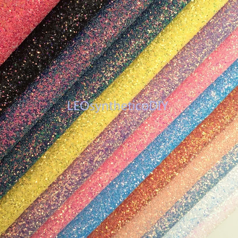 1pc 21x29cm Glitter Fabirc, Chunky Glitter Leather, Glitter Leather