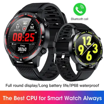 

L12 Men Women Smart watch Bluetooth Call IP68 Waterproof Long Standby music control Heart Rate Smartwatch For Android IOS PK L8