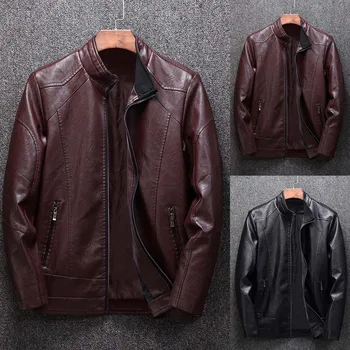 

Men Winter Casual Solid Color Jacket Zipper Long Sleeve Coats Tops Blouses Clothing US Size Up To 3XL Hip Hop Slim Fit Pilot