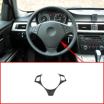 

Real Carbon Fiber For BMW E90 3 Series 2005-2012 Car Steering Wheel Button Decoration Frame Trim For BMW E87 1 Series 2004-2011