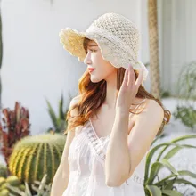 Большая соломенная шляпа для женщин, уличная Спортивная Кепка s, летняя пляжная солнцезащитная Кепка, складная сетчатая крутая шляпа для путешествий gorro pescador