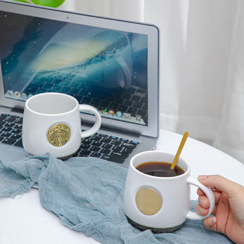 

Creative 420ml Ceramic Coffee Mug Custom Made Fish Scale Handle Cup Milk Tea Mug Drinkware Cup Ceramic Latte Lid Mug Crafts