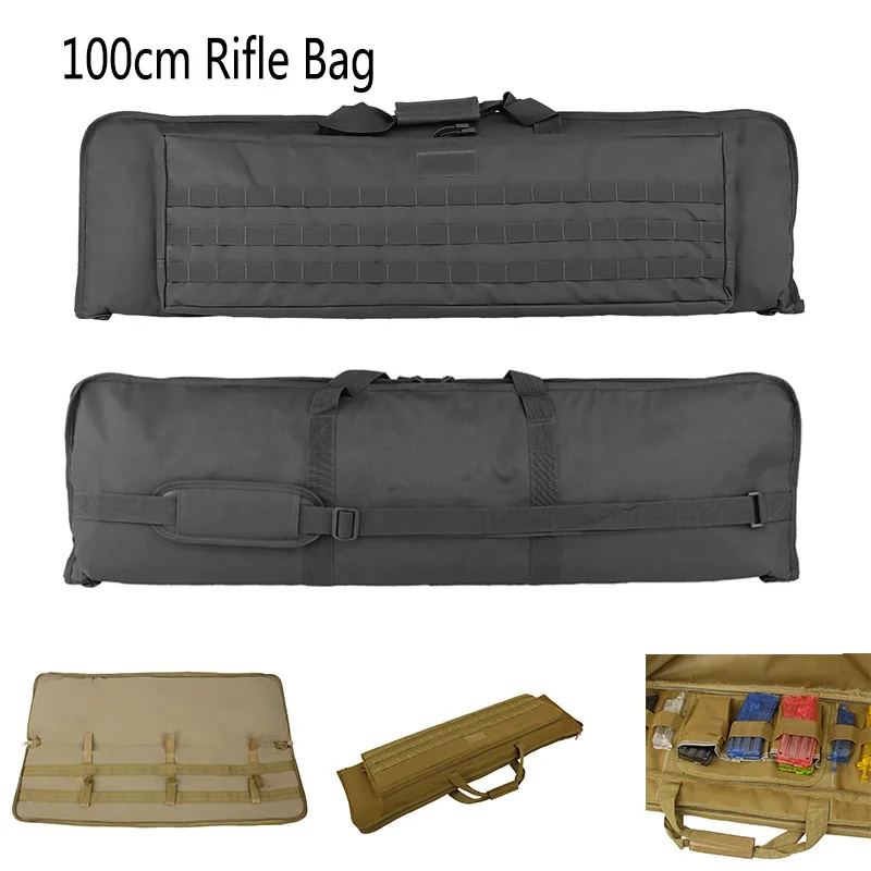 

Tactical Molle 100cm Rifle Bag Gun Case Military Backpack AR 15 M4 AK Carbine Shotgun Sniper Airsoft Gun Bag Hunting Accessories