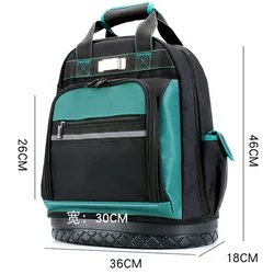 Sac à dos en toile multifonctionnelle pour électricien, outils de Maintenance, résistant à l'usure, grande capacité, Installation Portable, boîte à outils 