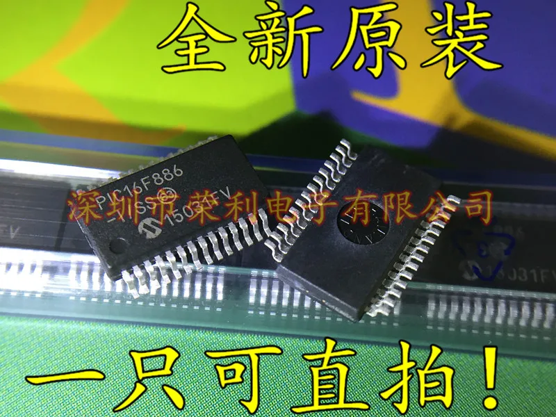 10 шт в упаковке, новая PIC16F886-I/SS PIC16F886 SSOP28