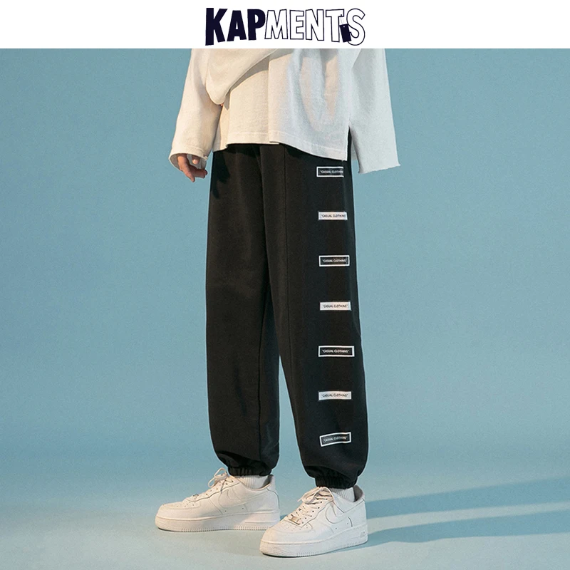 

KAPMENTS Men Harajuku Designer Baggy Vintage Sweatpants 2023 Mens Causal Streetwear Korean Joggers Pants Man Fashion Sweat Pants