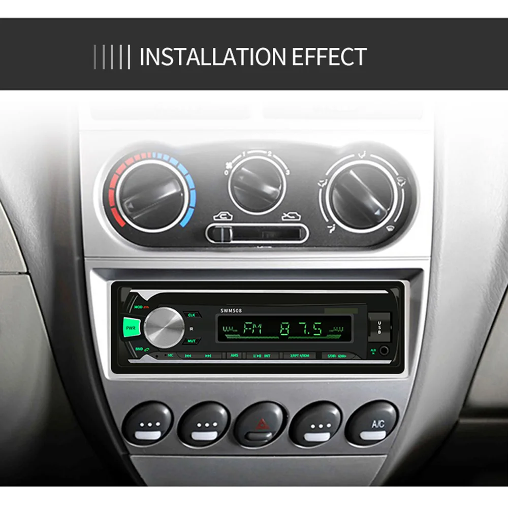 1 Din автомагнитола стерео Bluetooth MP3-плеер fm-радио USB Handsfree обратное изображение дистанционное управление для автомобиля аксессуары для интерьера