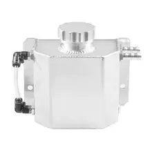 

1L Universal Car Baffled Engine Aluminum Oil Catch Can Air Breather Coolant Tank