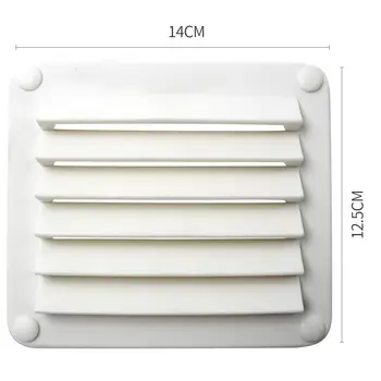 

New White Water White Louvered Vent 5-1/2 X 4-7/8" Sail Boat