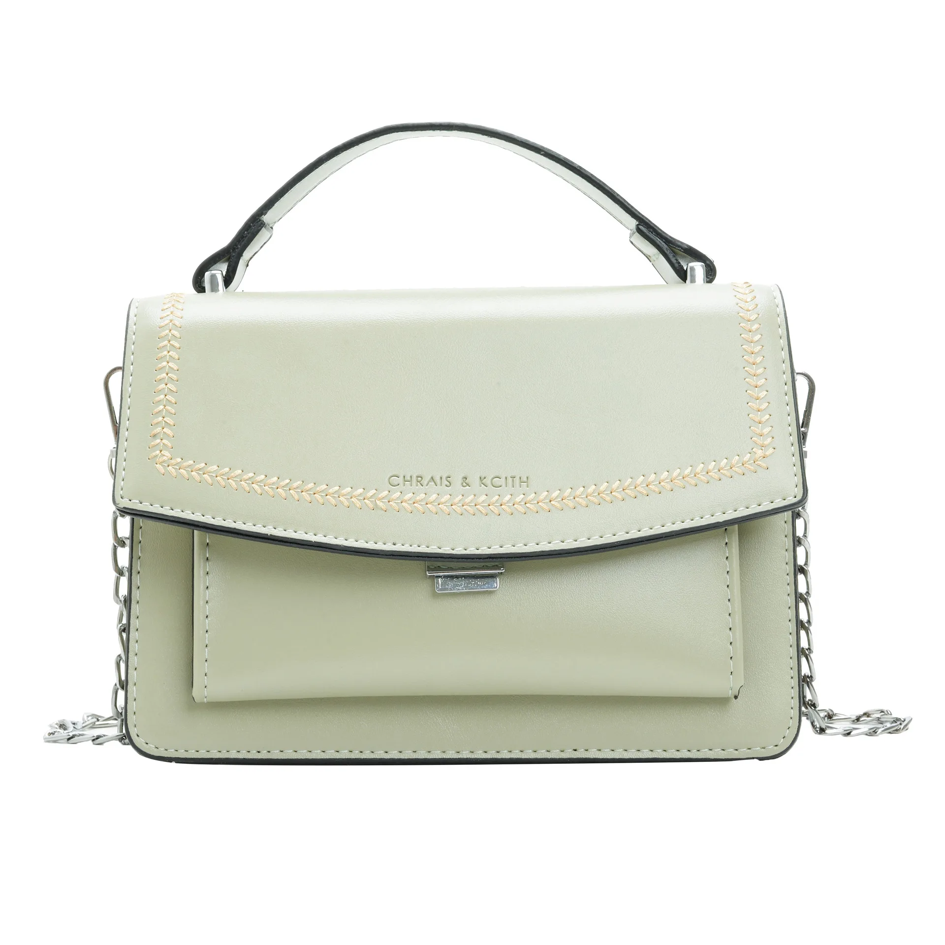 

2019 New Style WOMEN'S Bag Retro Handbag Small CK Oblique Bag with Chain Shoulder Bag Women's Casual Square Sling Bag