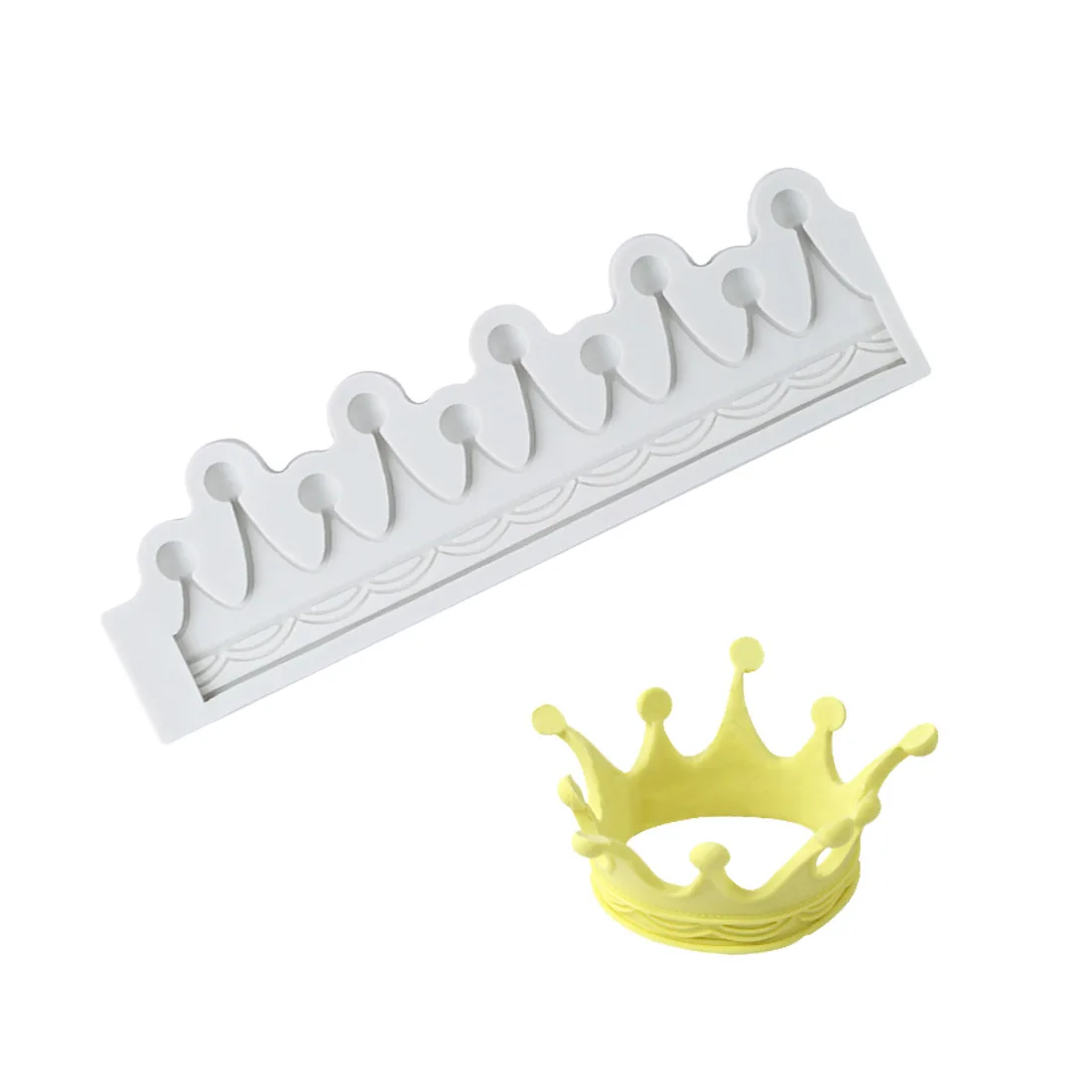 

pottery Molds Silicone Resin Crown Mould 3d Wall Panel Design DIY UV Concrete Jewelry Accessories Fondant Clay Mold