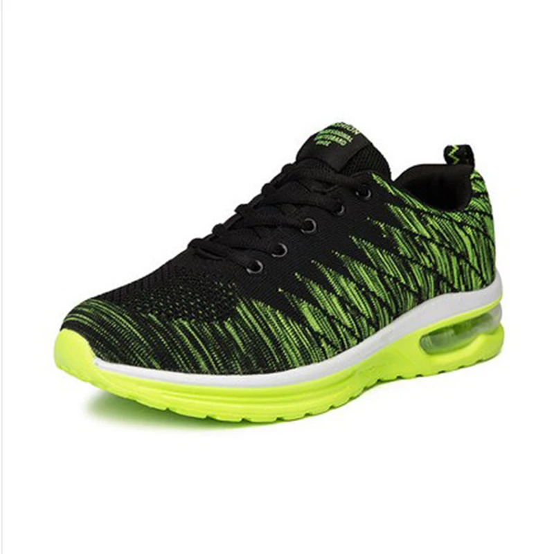 LITTHING Вулканизированная дышащая мужская обувь спортивные кроссовки для бега женские для сезонов унисекс кроссовки для туризма, бег трусцой прогулочная обувь - Цвет: Green