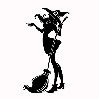 

Witch Stickers for Cars 3D Waterproof Vinyl Car Wrap Auto Goods Decals Vehicle Reflective Sticker Product Decoration Accessories