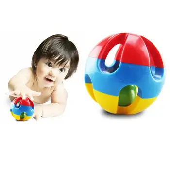 

Kuulee 3pcs/set Baby Early Educational Toys Loud Jingle Ball Cartoon Animals Bears Rattles Infant Intelligence Toy